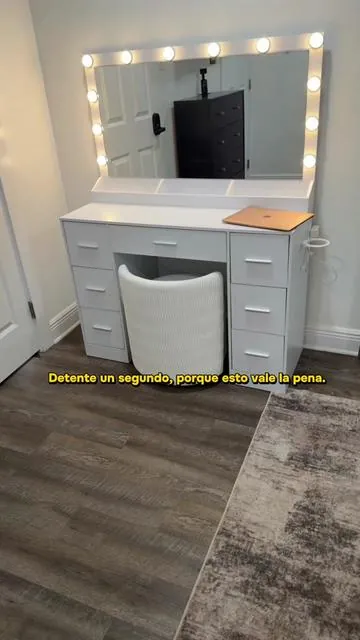 Detente un segundo, porque esto vale la pena, vanity en súper oferta 🛍️#vanitymirror #oferta #vanitymakeup #vanityorganization 