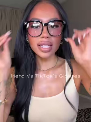 Which do you prefer ? $400 or $56 ? I think these are amazing. And do pretty much the same thing. #metaglasses #tiktokshop #ttshopdeals #aiglasses #transition 