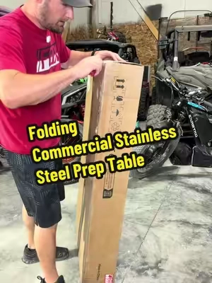 [DealsForYouDays] VEVOR Folding Commercial Stainless Steel Prep Table - 48x24 In Drop Down Rectangular Kitchen Table Workstation with Undershelf300 Ibs Load Capacity for Home KitchenRestaurantDrop Down Table. #camp #vevortools #stainlesssteel #table #foldingtable @VEVOR Store 