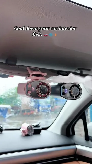 Cool down your car interior fast. 🚗❄️⚡️#summerwins #dealsforyoudays #coolingfan #Summervibes #SummerMustHave