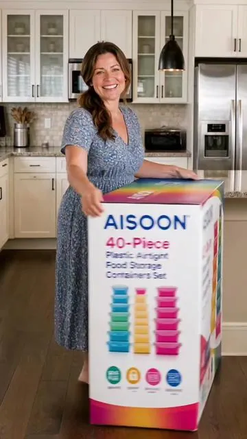 Tired of glass storage containers with plastic lids? Grab this 40-piece airtight leakproof food storage set, reusable, microwave and dishwasher safe, perfect for kitchen meal prep and leftover storage. #KitchenEssentials #FoodStorageHacks #MealPrepMustHave #TikTokMadeMeBuyIt