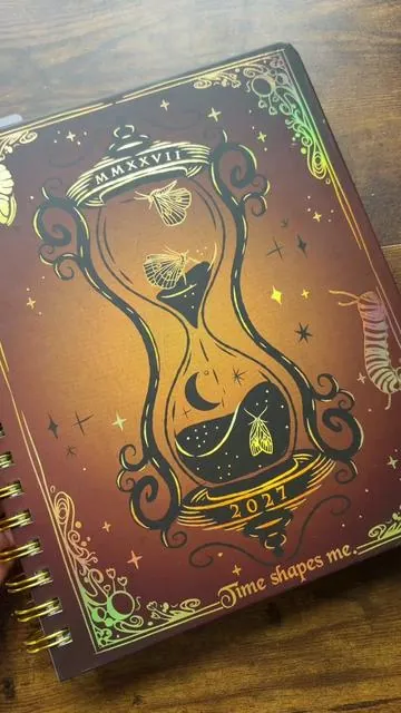 time shapes me. the Waiting for the Night 2027 planner is officially here 🦋 #BookTok #BookishMerch #Gothcore #DarkAcademia #ConQuestJournals 
