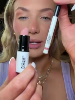 This is the Mauve Nude option💕 The perf mini combo that lives in my purse🥹 @Makeup By Mario #MakeupByMario #lipcombo #cooltonedmakeup #viralmakeup #grwm 