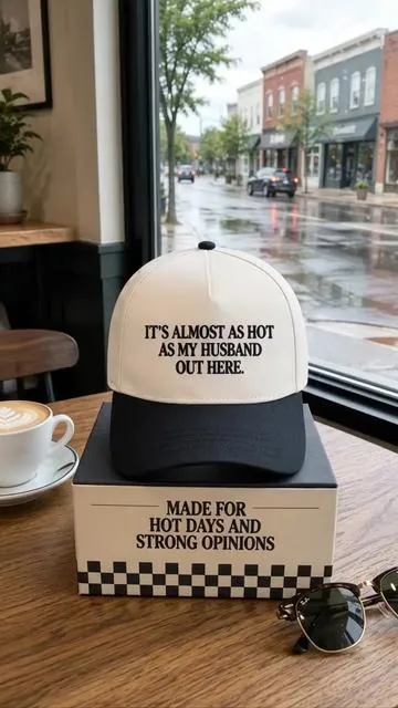 Almost As Hot As My Husband #husbandwife #hat #fyp 