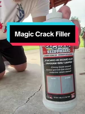 @Magic Crack Filler concrete crack filler will fix all your cracks saving you thousands #DIY #concreterepair #SummerWins #tiktokshopsummersale #homeowner 