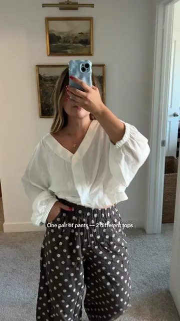 I vote for the white one #ootd #outfitinspo #outfitideas #outfitoftheday #polkadots  