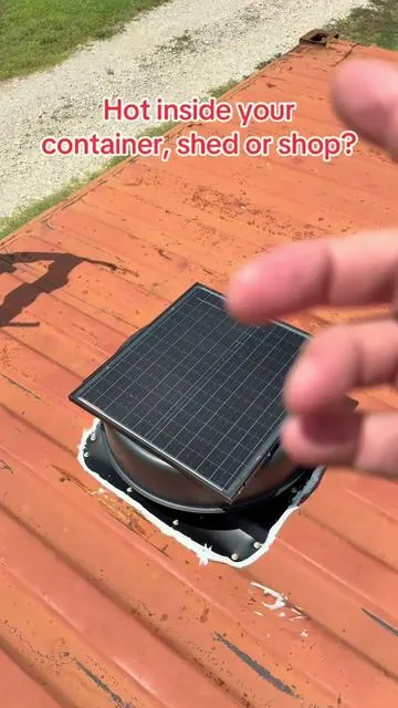 Vevor Solar Attic Fan #SolarFan #ShopProjects #OutdoorProjects #DIYProjects #Vevor 