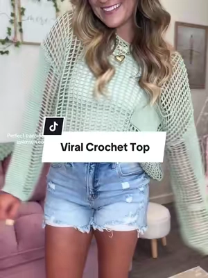 Love the crochet tops to dress up but they also make a great swimsuit cover! 