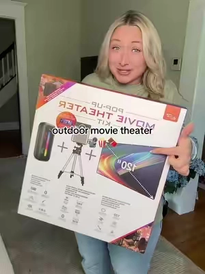 movie night just got an upgrade 🍿 #projector #projectorscreen #movienight 