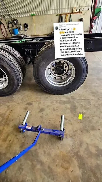 Replying to @jimbobstrzelecki #tireshop  #heavydutymechanic  #truckdriver  #truckersoftiktok #tiktokshopfinds 