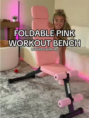 I love being a pink girly 💕💪 #creatorsearchinsights #bestathomeworkout #workoutbench #homeworkouts 