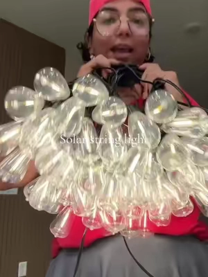 MATULSA Waterproof Solar Outdoor String Lights, Energy Saving String Lights with Shatterproof ST38 LED Bulbs Great for Mood Setting, Easy Assemble Patio Hanging Lights for Backyard Garden Party, 60/100/120/150/200Ft Available. @MATULSA #solarstringlights #outdoorlight #stringlights #patiolights #tiktokshopsummersale 