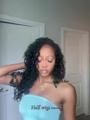This hair is soooo pretty omggg #halfwig #wigtok #wiginfluencer #curlyhairstyles #fyp 