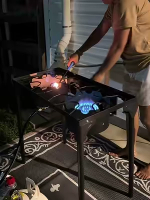 Burner for Outdoor Camping and Picnic,2-Burner Propane Gas Camping Stove, 150000 BTU Outdoor Burner. #burner #outdoorcooking #gasstove #summerwins #tiktokshopcreatorpick  @Karlhome US @Karlhome Kitchen 