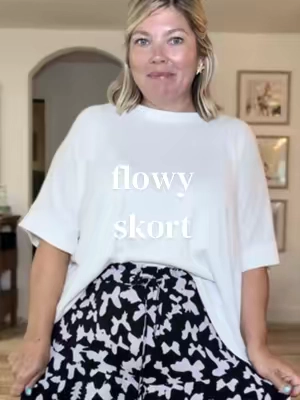 Still loving these flowy skorts for summer time 😍 #fyp #fypシ #fashionover40 
