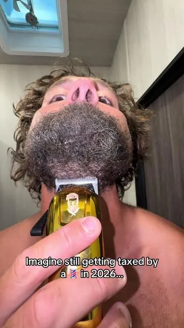 Stop getting taxed by a 💈 in 2026 ↖️🤝 #beardtrim #hairclippers #barberset #beards #dealsforyoudays 