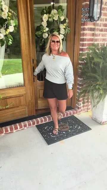 The perfect seasonal transition top #offtheshoulder #shirt #shirts @Fisoew Clothing Co. 