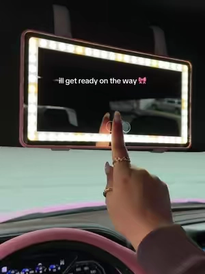 I loved 💕 #carvanitymirror #grwminthecar #cargrwm #carmakeup #carmirror    