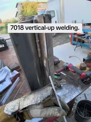 This is the ultimate garage and diy welder. #welding #weldingmachine #7018 #verticalwelding #learntoweld 