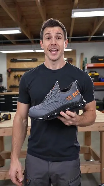 Who says safety shoes can't be comfortable and look good? 😎 Check out these men's steel-toe sports shoes designed for ultimate protection without sacrificing style or comfort. They're lightweight and breathable, perfect for long days on your feet whether you're at work or enjoying outdoor activities. Super durable and sturdy, these Grey work shoes are built to last. Tap to shop and upgrade your gear! #fyp #SteelToeShoes #DealsForYouDays #AIGC #Moras