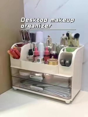 This makeup storage box can hold all cosmetics#tiktokshop #makeup #storage #box #cosmetics 