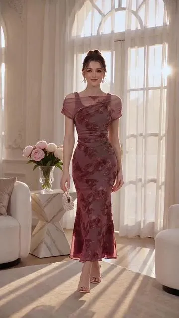 Women's Spring Summer Mesh Floral Embroidered Waistcoat + Mermaid Long Dress Set, Elegant Party Gown, Light Mature Style, 2-Piece, Fitted Mermaid Dress #swimsuitset #maxidressoutfit #fashionnova2pieceset #summermatchingset #flowergirldress #promdresses2024 #swimsuitdresses #bathingsuitwomenset #springwear #summermatchingsets