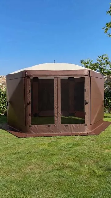 POV: Your backyard just got a MASSIVE upgrade 🌿 This pop-up canopy sets up in 1 step & has a mosquito net! 🛏️ #weeklydeals #payday #BackyardGoals #OutdoorShelter #TikTokMadeMeBuyIt #CampingEssentials #fyp