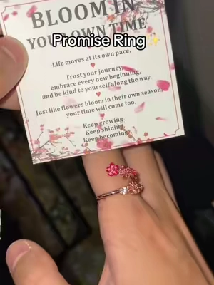 More than a ring#peachblossom #promisering #jewelry #engagementring #ring
