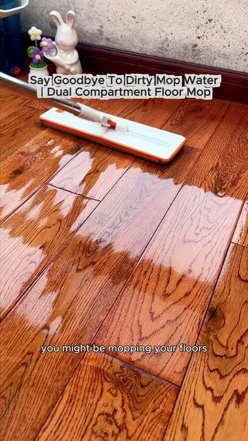 Upgrade Your Mopping Routine With Separated Water Flat Mop#CleaningTools #CleaningTools #cleaningtok #homecleaning 