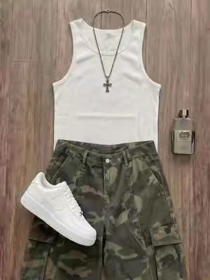 Camo so hard #fitcheck #jorts #fashion 