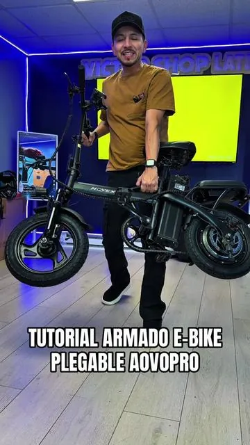 Tutorial paso a paso armado e-bike plegable AovoPro Voltvogue 750w peak #ebike #tiktokshopcreatorpicks #SummerVibes #bicicletaelectrica #victorshoplatin 