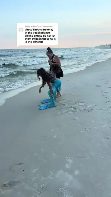 Replying to @IamGroot thank you for bringing awareness about these mermaid tales.. I won’t be letting them swim while wearing the tail, but it definitely made for a great prop for the mermaid photo shoot 🫶🏼 #mermaidtail #photoshoot #fypシ #mermaidtiktok #viral