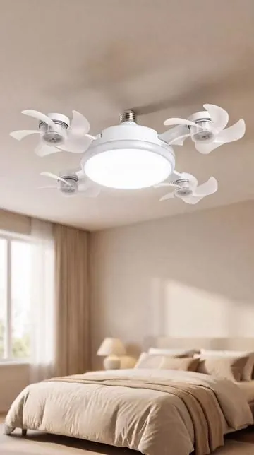 Upgrade your space instantly with this ultimate screw-in ceiling fan and LED light! 💡💨 Designed for incredibly easy installation, this brilliant gadget twists directly into any standard light socket—no hardwiring or expensive electrician needed. Featuring a bright, dimmable LED light and adjustable quiet fan blades, it’s the perfect quick fix for hot bedrooms, stuffy garages, or small bathrooms. Stop sweating in rooms without airflow and get instant cooling convenience. Click the product link below to grab this renter-friendly home upgrade before the flash sale ends! 👇 (Note: AI-generated voiceover/media used for demonstration purposes.) #homehacks #renterfriendly #tiktokshopfind