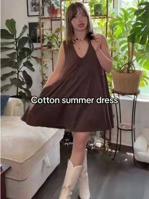 Comfiest dress & it has pockets! #dress #summerdress #summeroutfits #cotton #dresswithpockets 