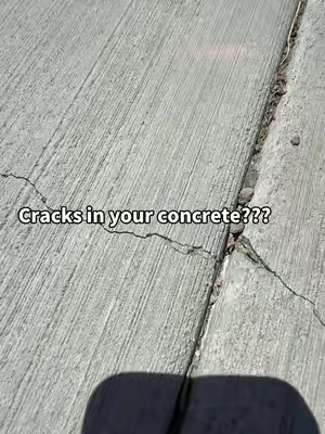 Concrete Crack Filler makes it so easy to fill the cracks in your driveway, patio’s and sidewalks. #concreterepair #concrete #homemaintenance #diyrepair #homerepair @Magic Crack Filler 