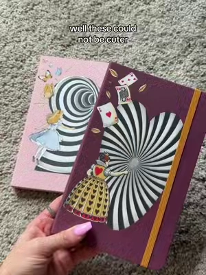 umm gorgeous?! New Moleskine Alice in wonderland journals 🤩 #aliceinwonderland #journals #journaltok #junkjournal #journaling 
