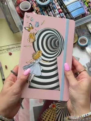 Alice in wonderland journal!! How stinking prettyyyy #aliceinwonderland #journals #journaltok #journaling #junkjournal 