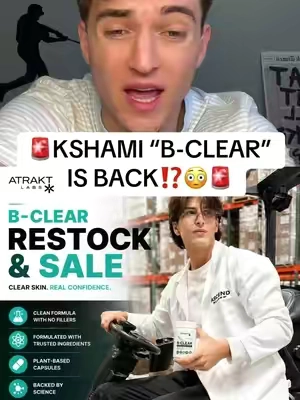 @K. Shami BROUGHT BACK B-CLEAR😳🚨⁉️ @ATRAKT #acne #skincare #skinsupplement #skinhealth #summerfinds 