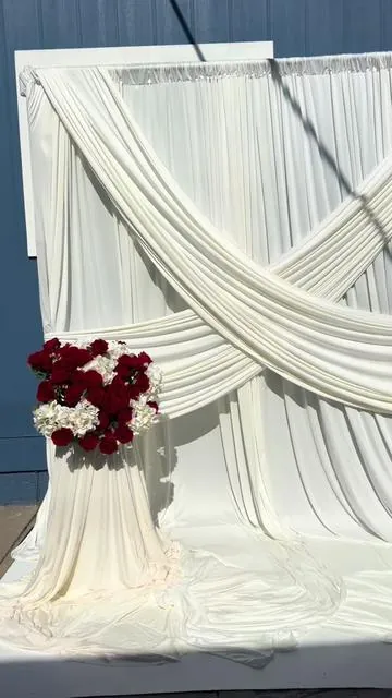 ✨ Event decorators, you need to see this find! ✨ I found these beautiful wrinkle-free drapes on TikTok Shop and I’m obsessed! 🤍 They’re 10 feet long, so elegant, and they make any backdrop setup look instantly elevated. The best part? They took me less than 15 minutes to set up! Such a beautiful and affordable addition for weddings, baby showers, birthdays, and all your special events. ✨ Sharing this in case you’ve been looking for an easy way to add that luxury touch to your setups! 🫶 #curtains #BackdropDesign #BalloonDecor #draping #balloons 