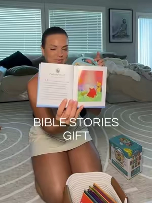 Ended up buying a few of these to keep for future friends baby showers or birthdays. Truly love this! #BibleStories #Babyshowergift #firstbirthdaygift #WeeklyDeals #summerwins 