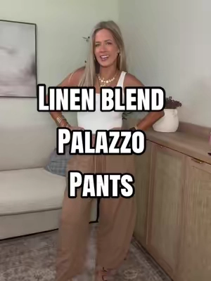 Step aside leggings. Comfiest linen blend pants. #palazzopants #pants #casualoutfits #linenpants #barrelpants 