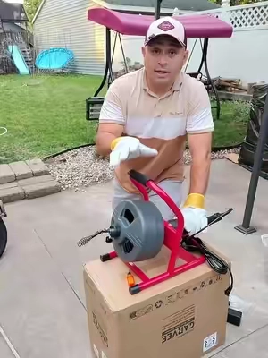 50Ft x 5/16 Inch Drain Cleaner  Machine, Electric Drain Auger Professional for 3/4 to 3 Inch Pipes Heavy Duty #DrainCleanerMachine #ElectricDrainAuge #SummerSale #tiktokshopcreatorpicks #summervibes 
