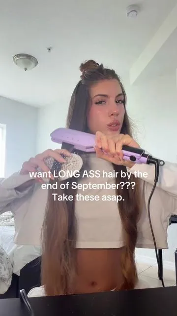 they’re my daily little treat #hairgrowthtips #hairtok #longhair 