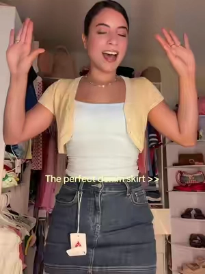 #denimskirt #skirt #cuteskirt #tiktokshopcreatorpicks 