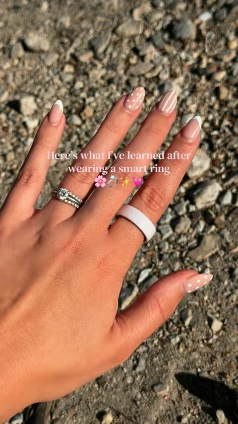 I originally wanted this because it was cute, pink & trendy… but I’ve kept wearing it bc I actually use the data every day 😅 My favorite features are definitely the sleep tracking & stress tracking but it also tracks heart rate, activity, workouts, & even menstrual cycles… plus MORE! If you’ve been curious about smart rings, this is everything I’ve learned after wearing one 🤍 #smartring #wearabletech #sleeptracking #fitnessgadgets #techfinds 