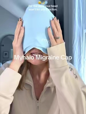 Head pounding? This has become my go-to for those days when I need a little extra comfort and a chance to relax. ❄️💙 #HeadacheRelief #MigraineSupport #CoolingMask #TikTokShopCreatorPicks 