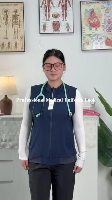 Slim fitted but not restrictive, it goes perfectly with any of my regular scrub sets. #Nurse #vest #Scrublife #WorkingNurse #fyp 