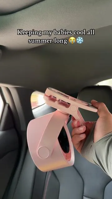 this fan goes wherever we do at summer 🥵 clips right to the car, and keep your kids feel cool 🧊 the power this thing HAS!-🥶💨 #fan #summervibes #cool #portable #summerfinds 