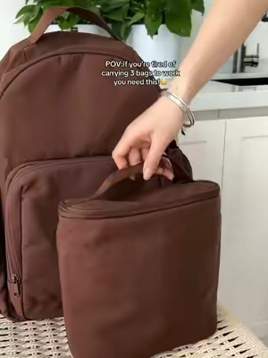 Exactly that I needed so I’m not carrying a million bags to work🥰#bagsmart #officebackpack #officebag #workbag #amsr 