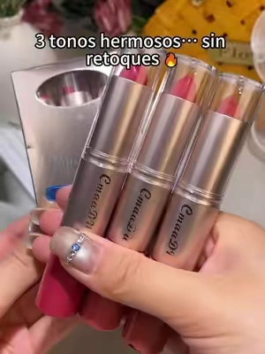Encontré el set de labios perfecto para los días ocupados 💋✨ #LipstickSet #WaterproofMakeup #SmudgeProof #BeautyFinds #MakeupMustHaves 